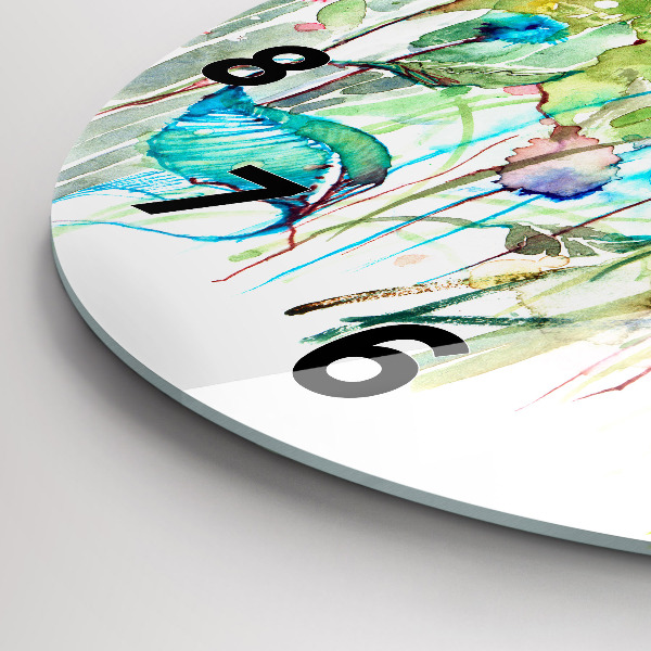 Orologio rotondo Fiori nel prato