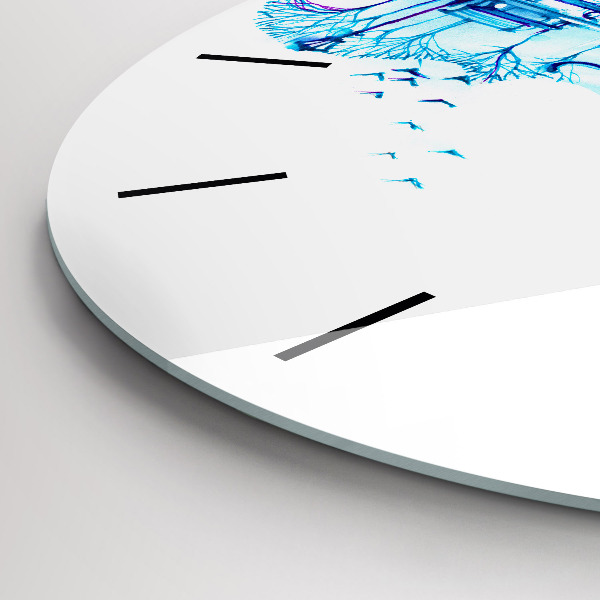 Orologio rotondo Lago del parco del violoncello