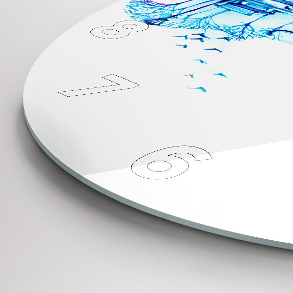 Orologio rotondo Lago del parco del violoncello