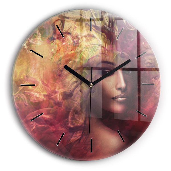 Orologio rotondo Ritratto di una donna