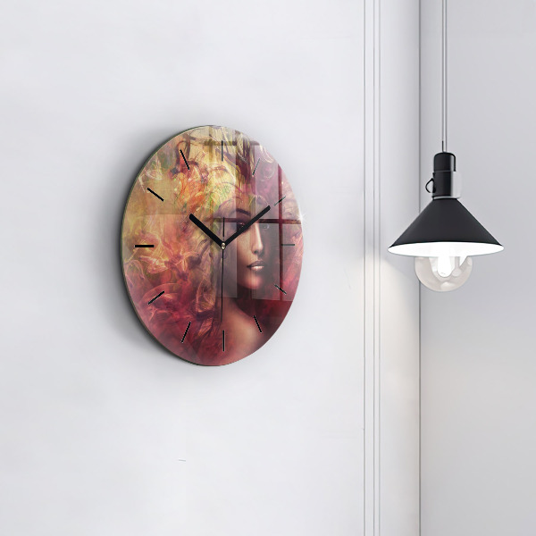 Orologio rotondo Ritratto di una donna
