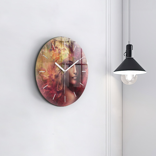 Orologio rotondo Ritratto di una donna