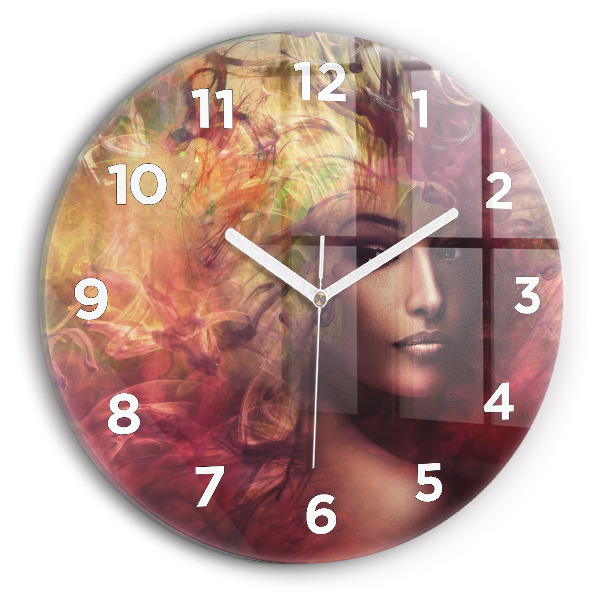 Orologio rotondo Ritratto di una donna