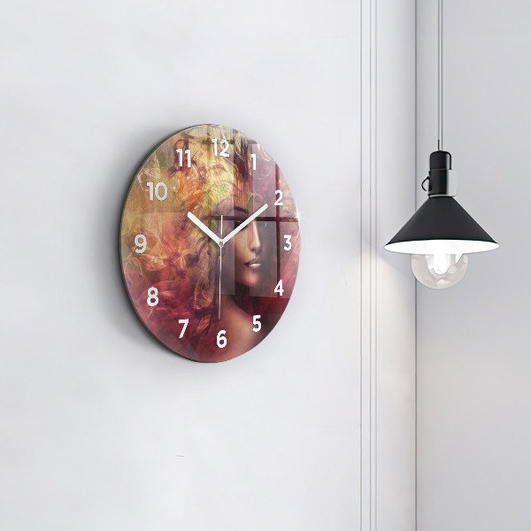 Orologio rotondo Ritratto di una donna