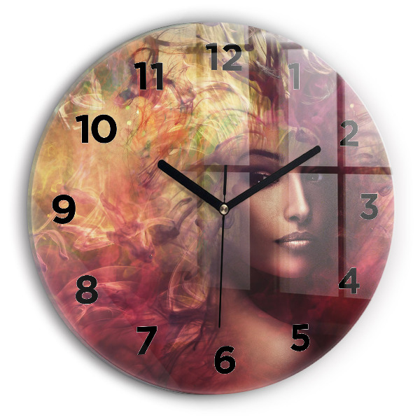 Orologio rotondo Ritratto di una donna