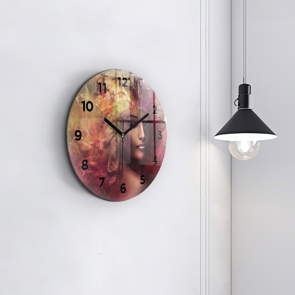 Orologio rotondo Ritratto di una donna