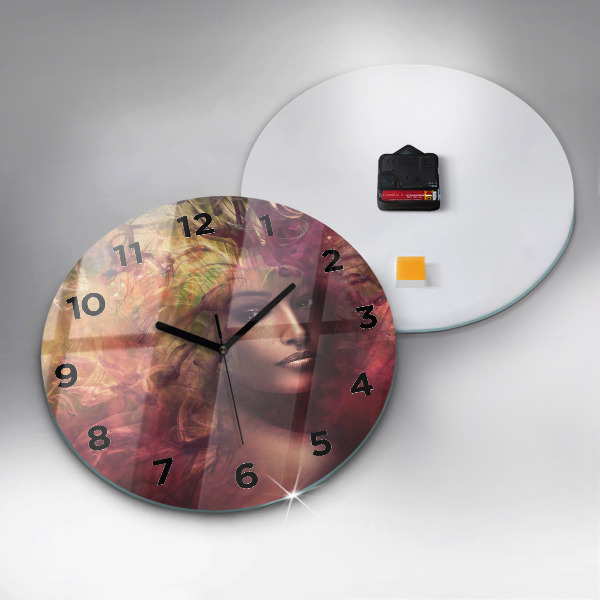 Orologio rotondo Ritratto di una donna