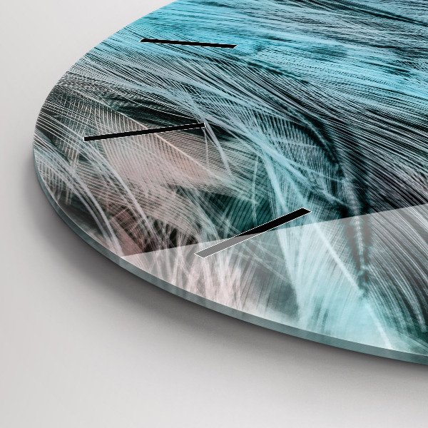 Orologio rotondo Piume colorate