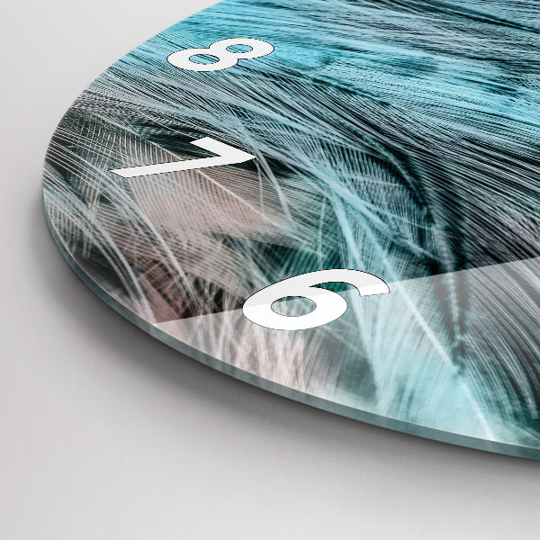 Orologio rotondo Piume colorate