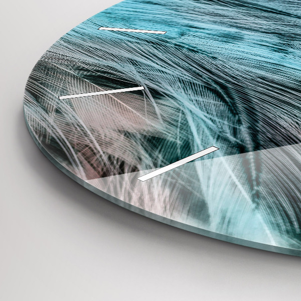 Orologio rotondo Piume colorate