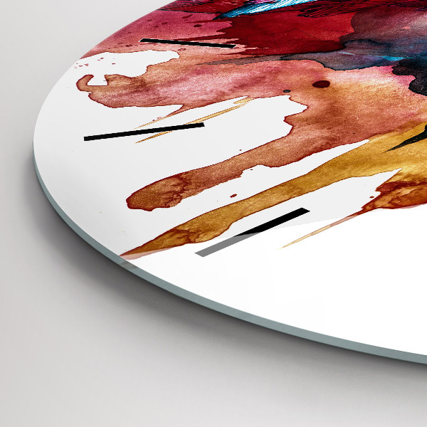 Orologio rotondo Pappagallo rosso colorato