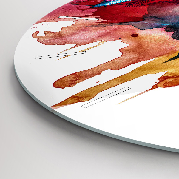 Orologio rotondo Pappagallo rosso colorato