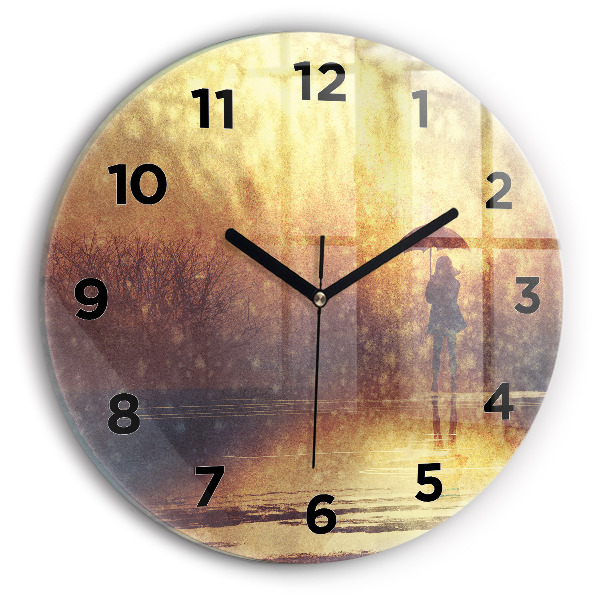 Orologio rotondo donna con ombrello