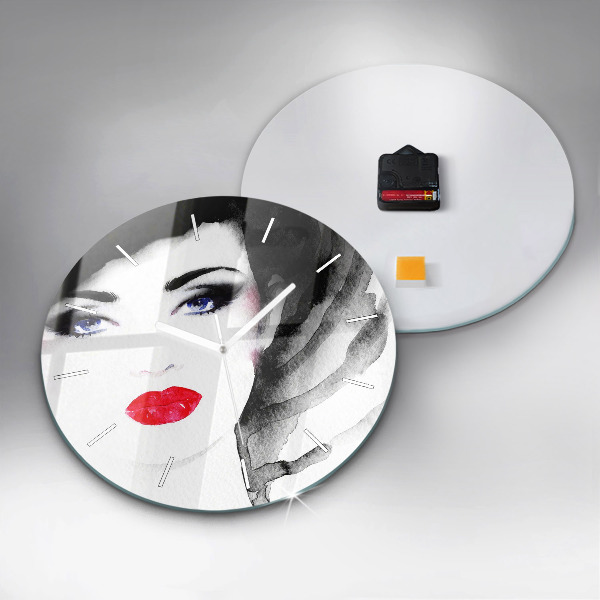 Orologio rotondo Ritratto di una donna