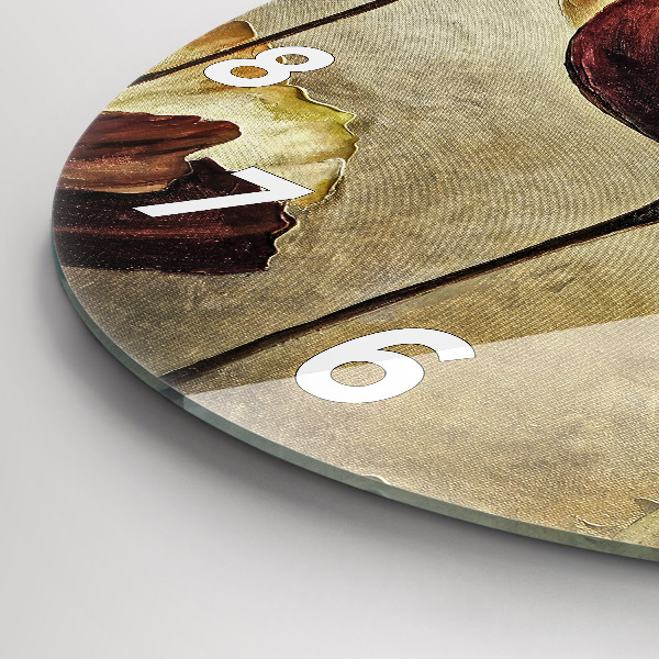 Orologio rotondo Papaveri dipinti