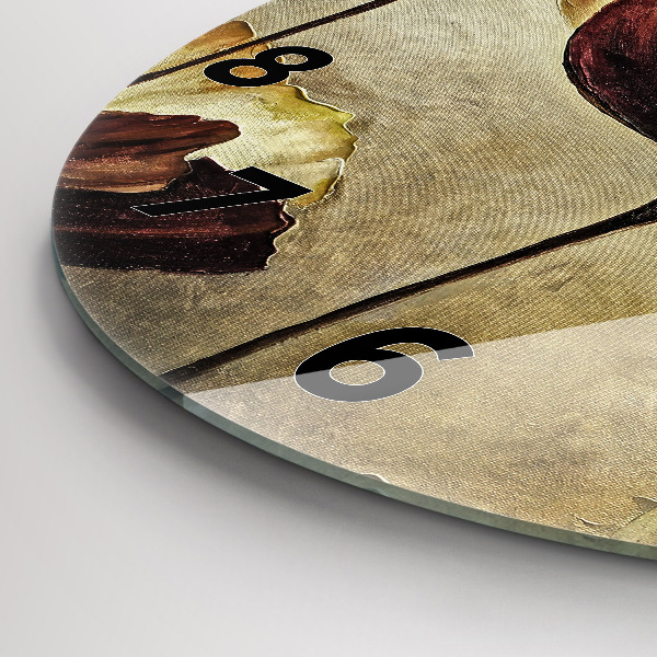 Orologio rotondo Papaveri dipinti