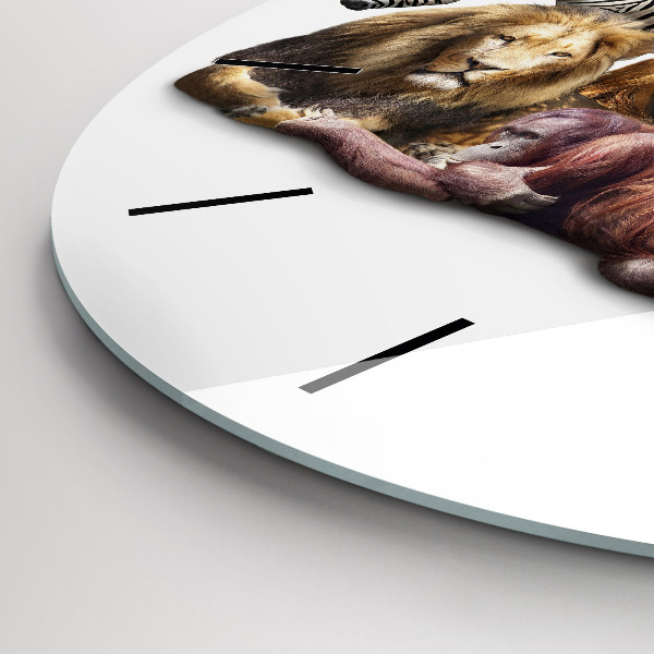 Orologio rotondo Animali selvatici