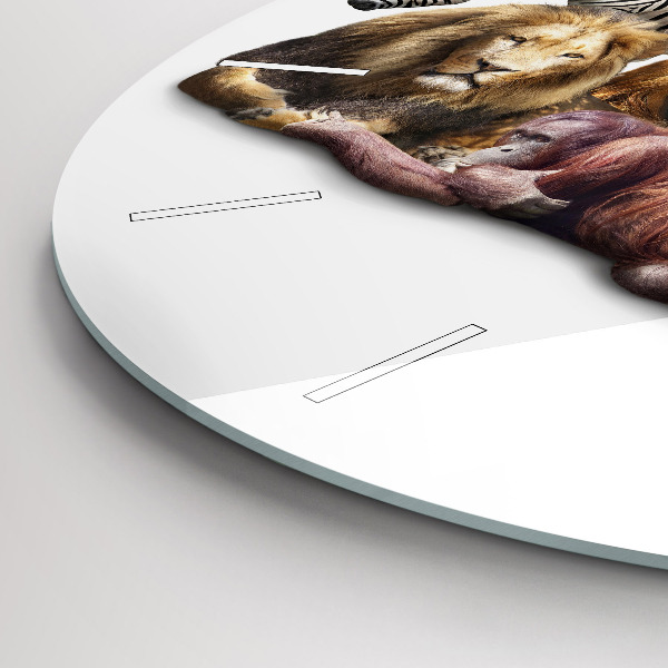 Orologio rotondo Animali selvatici