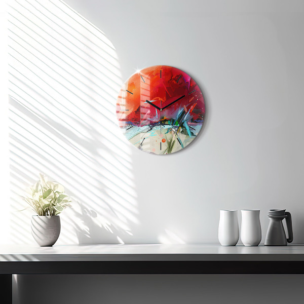 Orologio rotondo in vetro File di spezie