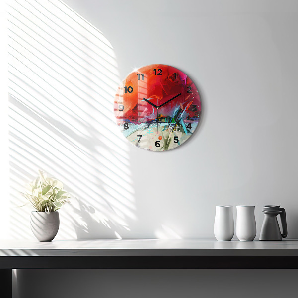 Orologio rotondo in vetro File di spezie