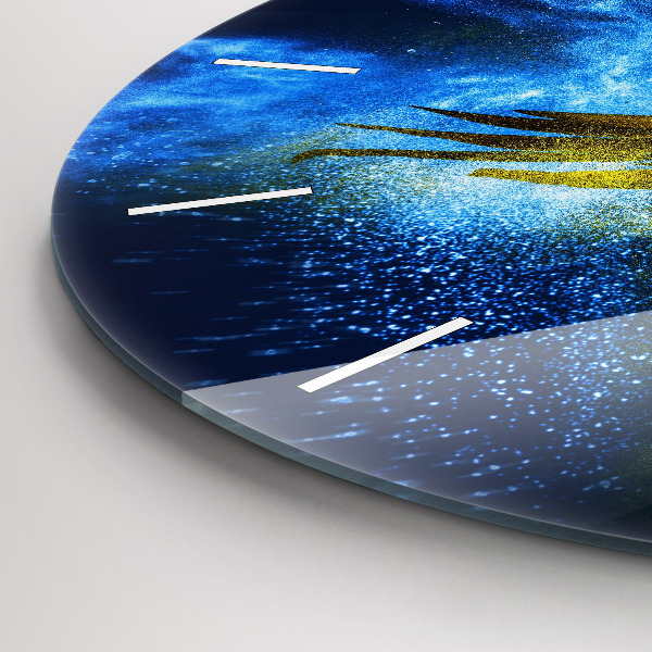 Orologio rotondo in vetro Pappagallo colorato