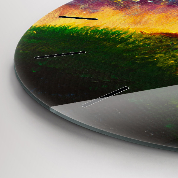 Orologio rotondo in vetro Astrazione Il Piccolo Principe