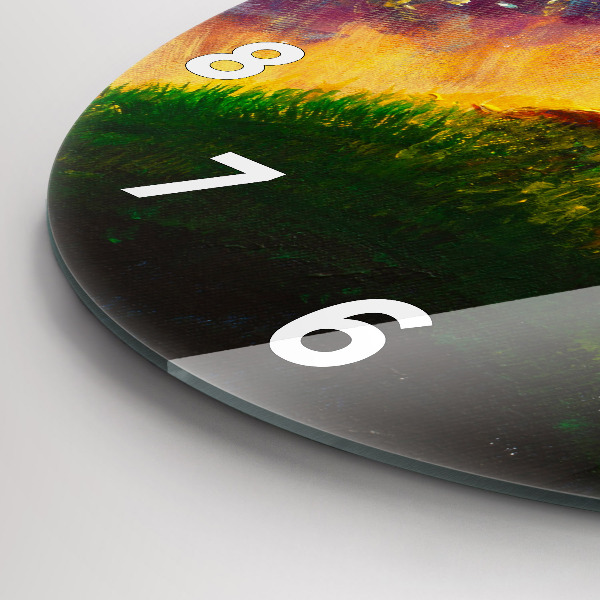 Orologio rotondo in vetro Astrazione Il Piccolo Principe