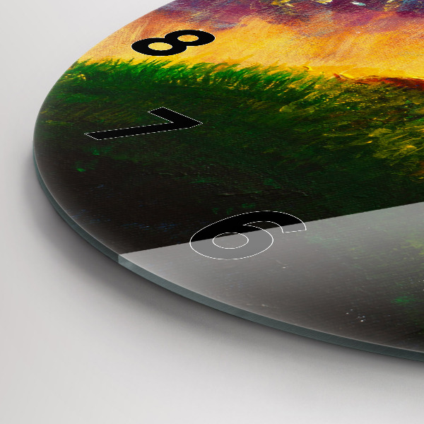 Orologio rotondo in vetro Astrazione Il Piccolo Principe