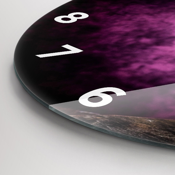 Orologio rotondo Bicchiere da vino