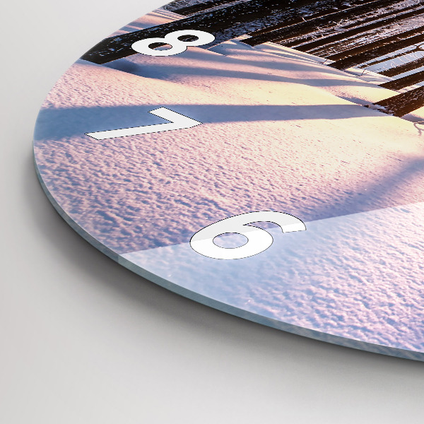 Orologio rotondo Foresta del tramonto