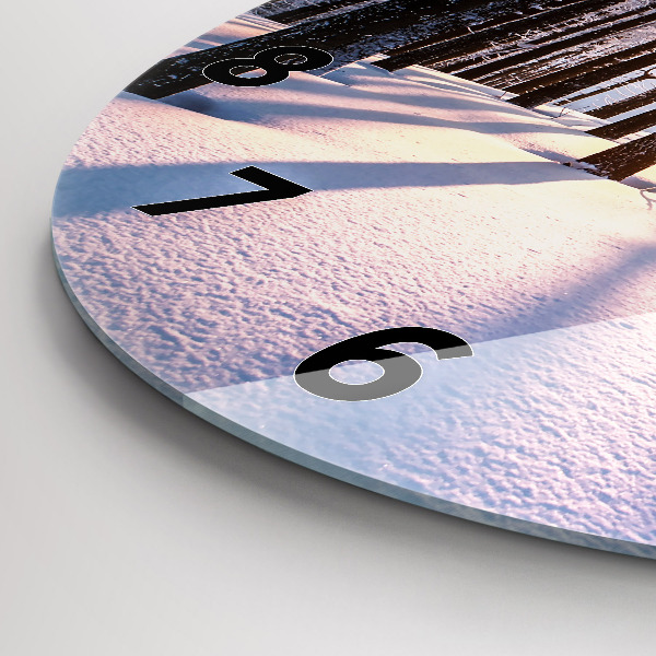 Orologio rotondo Foresta del tramonto