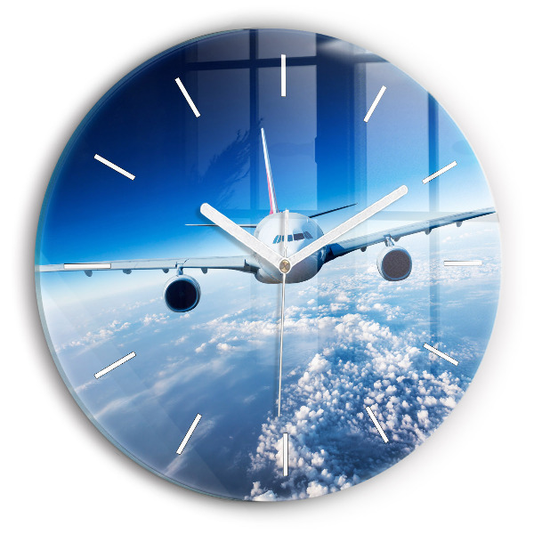 Orologio rotondo Aereo delle nuvole