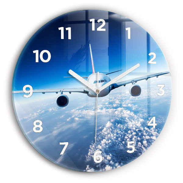 Orologio rotondo Aereo delle nuvole