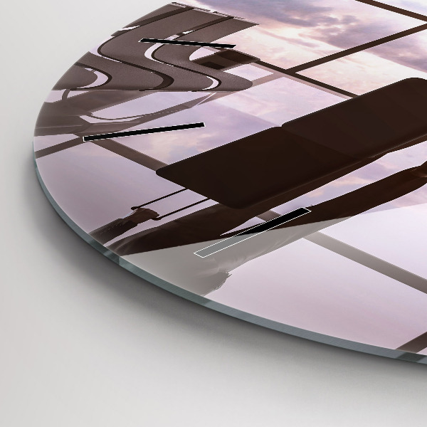 Orologio rotondo Uomo all'aeroporto