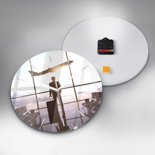 Orologio rotondo Uomo all'aeroporto