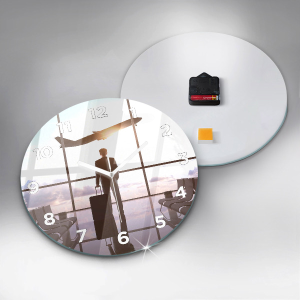 Orologio rotondo Uomo all'aeroporto