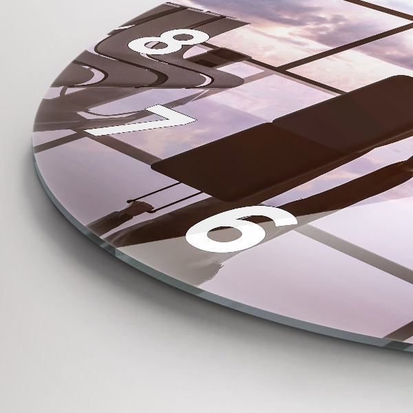 Orologio rotondo Uomo all'aeroporto