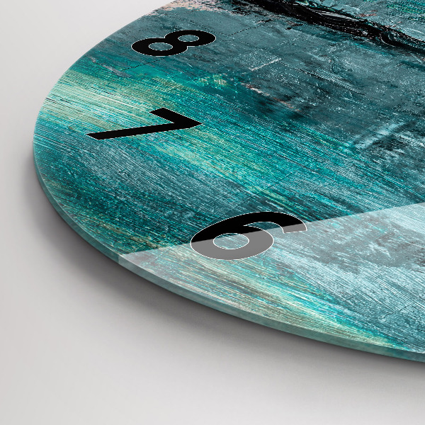 Orologio rotondo Texture astratta dell'olio