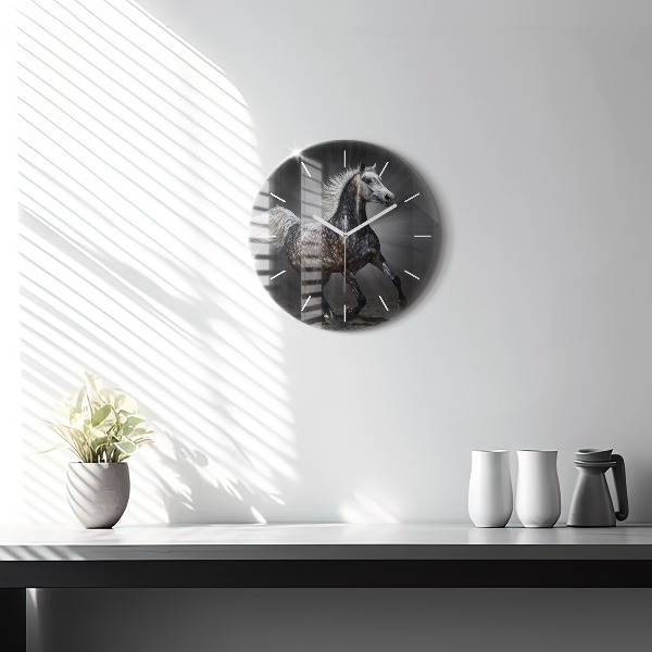 Orologio rotondo Cavallo al galoppo