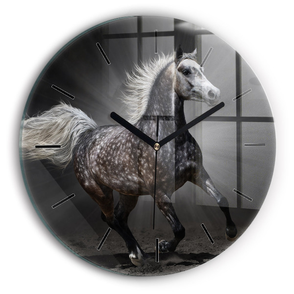 Orologio rotondo Cavallo al galoppo