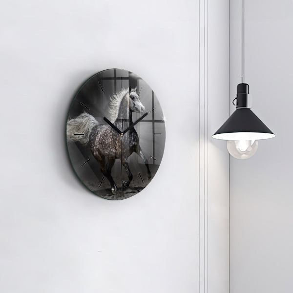 Orologio rotondo Cavallo al galoppo