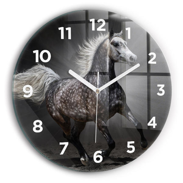 Orologio rotondo Cavallo al galoppo