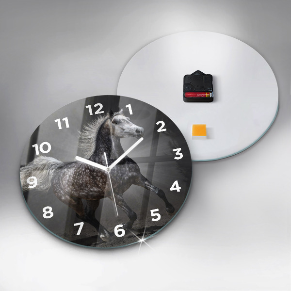 Orologio rotondo Cavallo al galoppo