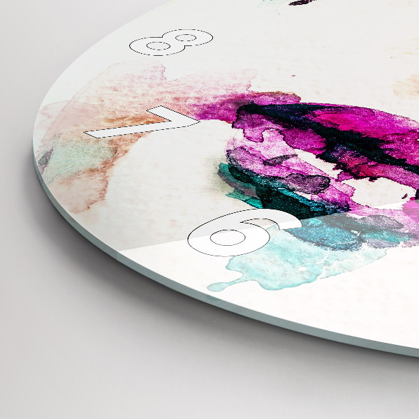 Orologio rotondo Volto di donna astratto