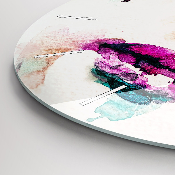 Orologio rotondo Volto di donna astratto