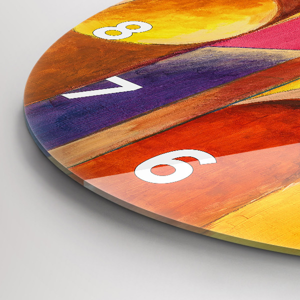 Orologio rotondo Decorazione artistica Astrazione