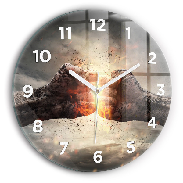 Orologio rotondo Pugni Forza Potenza