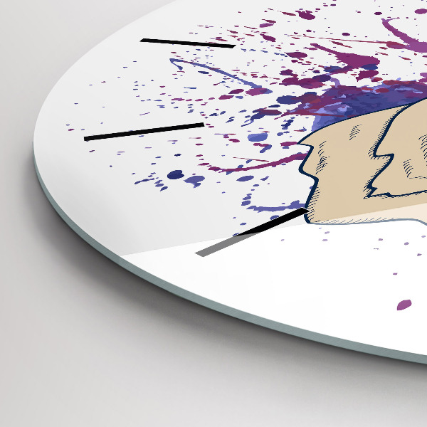 Orologio rotondo Illustrazione vettoriale di cervo