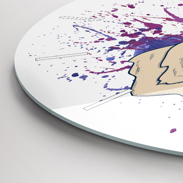 Orologio rotondo Illustrazione vettoriale di cervo