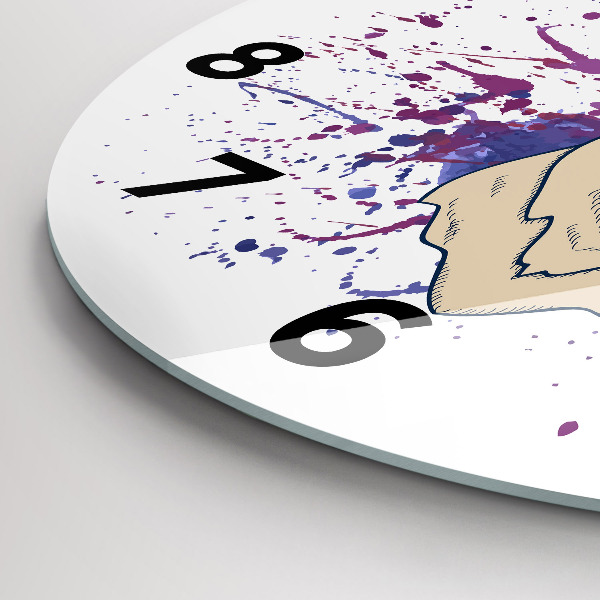 Orologio rotondo Illustrazione vettoriale di cervo